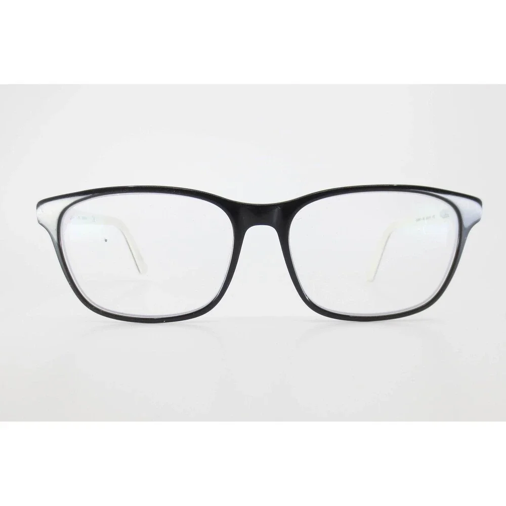 Calvin Klein CK18515 002 Black White Rectangular Eyeglass Frames 53-15-135